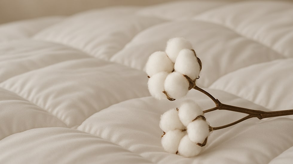 جنس پارچه لحاف لایت پنبه خالص و الیاف ضدحساسیت | ورونیکا